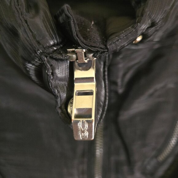Spyder Black Quilted Snowboard Ski Full Zip Primaloft Jacket Size S - Picture 5 of 8